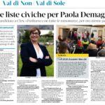 La candidata a Cles: "parliamo con tutte le minoranze, per ora niente partiti"